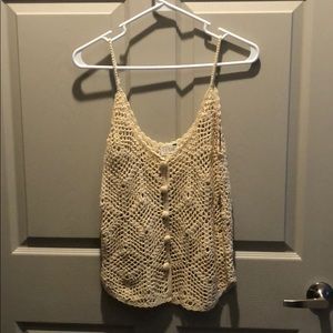 Crocheted tank top